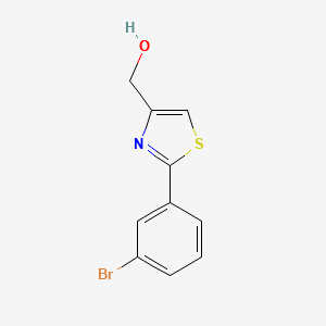 (2-(3-bromophenyl)thiazol-4-yl)methanol structure, CAS 885280-57-9