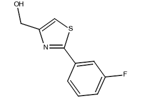 (2-(3-fluorophenyl)thiazol-4-yl)methanol structure, CAS 885279-97-0