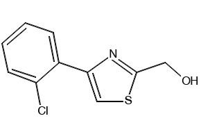 (2-(2-chlorophenyl)thiazol-4-yl)methanol structure, CAS 639517-86-5