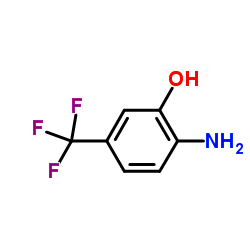 2-amino-5-(trifluoromethyl)phenol structure, CAS 454-82-0