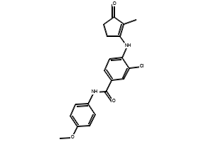 3-oxocyclopent-1-enecarboxylicacid structure, CAS 108384-36-9