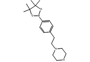 4-(4-(4,4,5,5-tetramethyl-1,3,2-dioxaborolan-2-yl)phenethyl)morpholine structure, CAS 364794-81-0