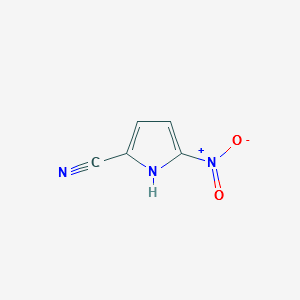5-nitro-1H-pyrrole-2-carbonitrile structure, CAS 67903-53-1