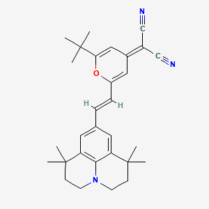 4-(Dicyanomethylene)-2-tert-butyl-6-(1,1,7,7-tetramethyljulolidin-4-yl-vinyl)-4H-pyran structure, CAS 200052-70-6