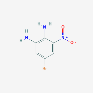 5-bromo-3-nitrobenzene-1,2-diamine structure, CAS 84752-20-5