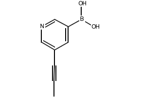 5-(prop-1-ynyl)pyridin-3-ylboronicacid structure, CAS 917471-30-8