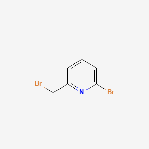 2-bromo-6-(bromomethyl)pyridine structure, CAS 83004-10-8