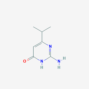 2-amino-6-isopropylpyrimidin-4-ol structure, CAS 73576-32-6