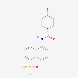 5-[(4-Methylpiperidine-1-carbonyl)amino]naphthalene-1-sulfonylchloride structure, CAS 728864-80-0