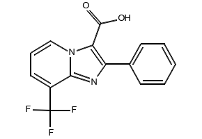 8-Methyl-2-phenyl-imidazo[1,2-a]pyridine-3-carboxaldehyde structure, CAS 524724-72-9