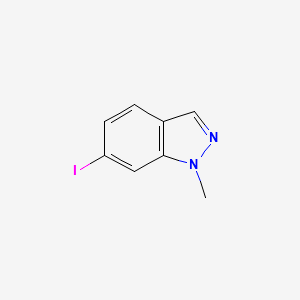 6-iodo-1-methyl-1H-indazole structure, CAS 1214899-83-8