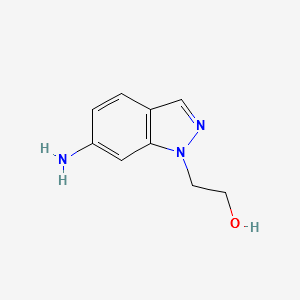 2-(6-Amino-1H-indazol-1-yl)ethanol structure, CAS 874668-59-4