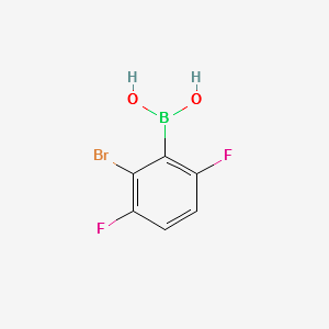 6-Bromo-2,5-difluorophenylboronicacid structure, CAS 1260757-41-2