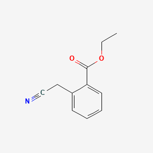 2-Cyanomethylbenzoicacidethylester structure, CAS 19821-21-7
