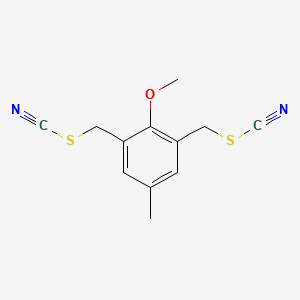 2,6-Bis(thiocyanatomethyl)-4-methylanisole structure, CAS 206559-38-8