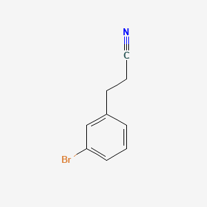 3-(3-Bromophenyl)propionitrile structure, CAS 376646-63-8