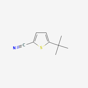 5-tert-Butylthiophene-2-carbonitrile structure, CAS 685120-66-5