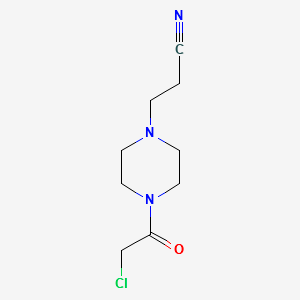 3-[4-(2-Chloroacetyl)piperazin-1-yl]propionitrile structure, CAS 713522-46-4