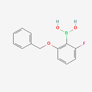 2-Benzyloxy-6-fluorophenylboronicacid structure, CAS 1217500-53-2