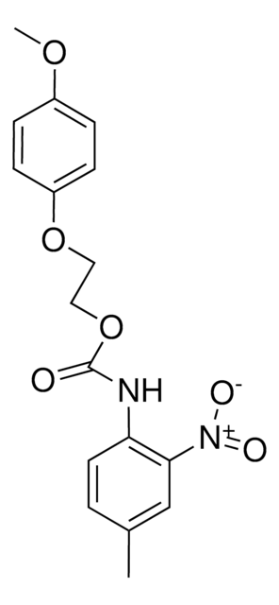 (E)-N-Ethyl-N-[2-(4-methoxyphenoxy)ethyl]-4-[(4-nitrophenyl)diazenyl]benzenamine structure, CAS 871126-38-4