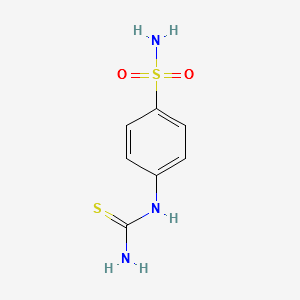 4-Thioureido-benzenesulfonamide structure, CAS 1718-39-4