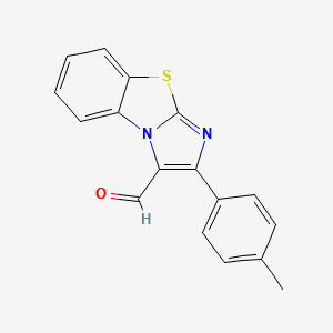 2-p-Tolylbenzo[d]imidazo[2,1-b]thiazole-3-carboxaldehyde structure, CAS 127204-74-4