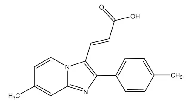 3-(2-p-Tolylimidazo[1,2-a]pyridin-3-yl)acrylicacid structure, CAS 817172-45-5
