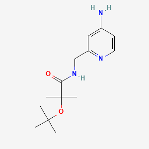 N-[(4-aminio(2-pyridyl))methyl](tert-butoxy)-N-(methylethyl)carboxamide structure, CAS 1240620-35-2