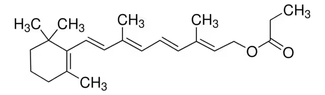 Retinol propionate structure, CAS 7069-42-3