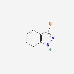 3-bromo-1H-4,5,6,7-tetrahydroindazole structure, CAS 1246553-15-0