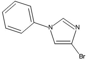 4-bromo-1-phenylimidazole structure, CAS 1246555-43-0