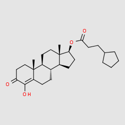 4-Hydroxytestosteronecypionate structure, CAS 2562-44-9