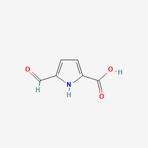 5-Formyl-1H-pyrrole-2-carboxylicacid structure, CAS 7126-51-4