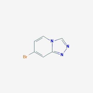 7-Bromo-[1,2,4]triazolo[4,3-a]pyridine structure, CAS 832735-60-1