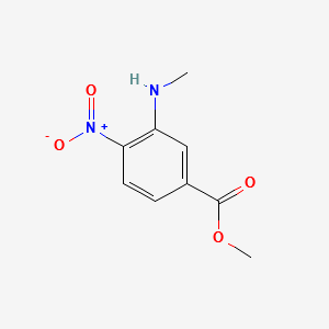 3-Methylamino-4-nitro-benzoicacidmethylester structure, CAS 251643-13-7