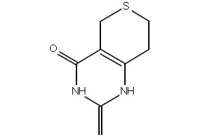 7,8-Dihydro-2-methyl-1H-thiopyrano[4,3-d]pyrimidin-4(5H)-one structure, CAS 284028-90-6