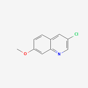 Quinoline,3-chloro-7-methoxy- structure, CAS 858279-19-3