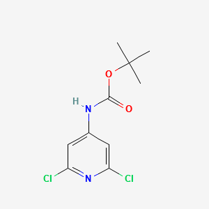 Carbamicacid,(2,6-dichloro-4-pyridinyl)-,1,1-dimethylethylester(9CI) structure, CAS 501907-61-5