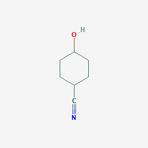 Cyclohexanecarbonitrile,4-hydroxy- structure, CAS 24056-34-6
