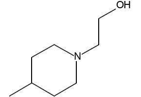 1-Piperidineethanol,4-methyl- structure, CAS 39123-23-4