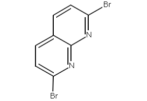 1,8-Naphthyridine,2,6-dibromo- structure, CAS 72754-04-2