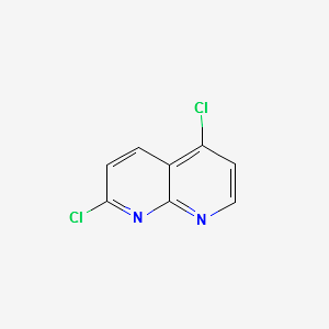 1,8-Naphthyridine,2,5-dichloro- structure, CAS 91870-15-4