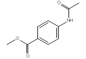 Benzoicacid,4-(acetylamino)-,methylester structure, CAS 17012-22-5