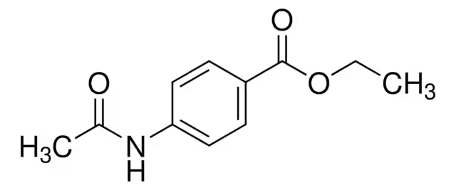 Benzoicacid,4-(acetylamino)-,ethylester structure, CAS 5338-44-3