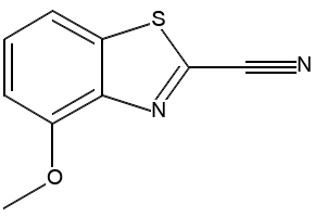 2-Benzothiazolecarbonitrile,4-methoxy- structure, CAS 7267-30-3