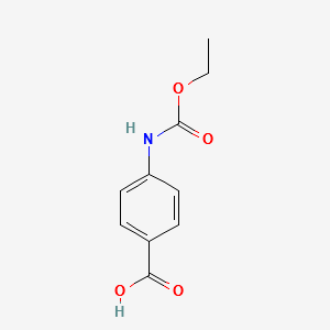 Benzoicacid,4-[(ethoxycarbonyl)amino]- structure, CAS 5180-75-6