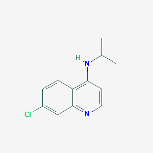4-Quinolinamine,7-chloro-N-(1-methylethyl)- structure, CAS 1036623-49-0
