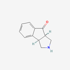 2,3,3a,8a-Tetrahydro-1H-2-aza-cyclopenta[a]inden-8-one structure, CAS 1251008-65-7