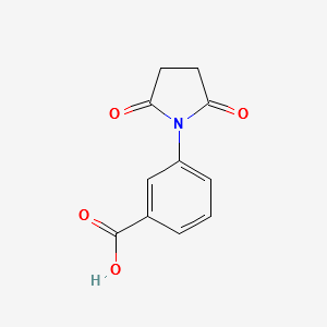 Benzoicacid,3-(2,5-dioxo-1-pyrrolidinyl)- structure, CAS 60693-31-4
