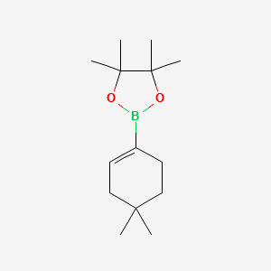1,3,2-Dioxaborolane,2-(4,4-dimethyl-1-cyclohexen-1-yl)-4,4,5,5-tetramethyl- structure, CAS 859217-67-7